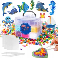 Prace ręczne dla dzieci - Mega Zestaw 9000 Prasowanka Koraliki do Prasowania XXL Kreatywny Prezent - miniaturka - grafika 1