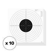 Tarcze i kulochwyty - Tarcza strzelecka do pistoletu sportowego - 520 x 520 mm - 10szt. - T05001 - miniaturka - grafika 1