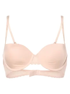 Calvin Klein Damski biustonosz z fiszbinami Kobiety Sztuczne włókno różowy jednolity, 75B - Biustonosze - miniaturka - grafika 1