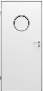 Drzwi techniczne Aqua lewe, 90 cm, białe - Drzwi zewnętrzne - miniaturka - grafika 1