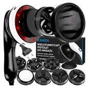 Masażery - PISTOLET DO MASAŻU MASAŻER ANTYCELLULITOWY WYSZCZUPLAJĄCY DO CELLULITU 9w1 - miniaturka - grafika 1