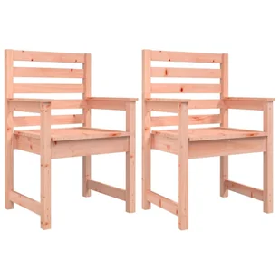 Krzesła ogrodowe, 2 szt., 60x48x91 cm, lite drewno daglezjowe ! - Fotele i krzesła ogrodowe - miniaturka - grafika 3