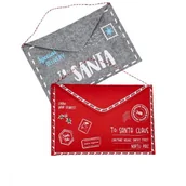 Ozdoby bożonarodzeniowe - Dekoracja składana z filcu koperty 2 sztuki 30 x 20,5 x 0,5 cm - miniaturka - grafika 1