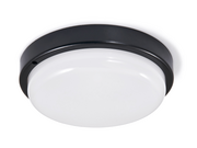 Lampy sufitowe - Plafon natynkowy okrągły Maks 18W - Czarny - Biały neutralny (4500K) - miniaturka - grafika 1