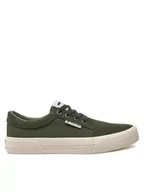 Trampki męskie - Tommy Jeans Tenisówki Tjm Vulc. Skate Derby EM0EM01427 Zielony - miniaturka - grafika 1