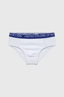 Majtki dla dzieci - United Colors of Benetton slipy dziecięce 2-pack kolor biały - grafika 1