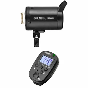 GlareOne Vega 400 + wyzwalacz Flash RC - zestaw - Lampy studyjne - miniaturka - grafika 1