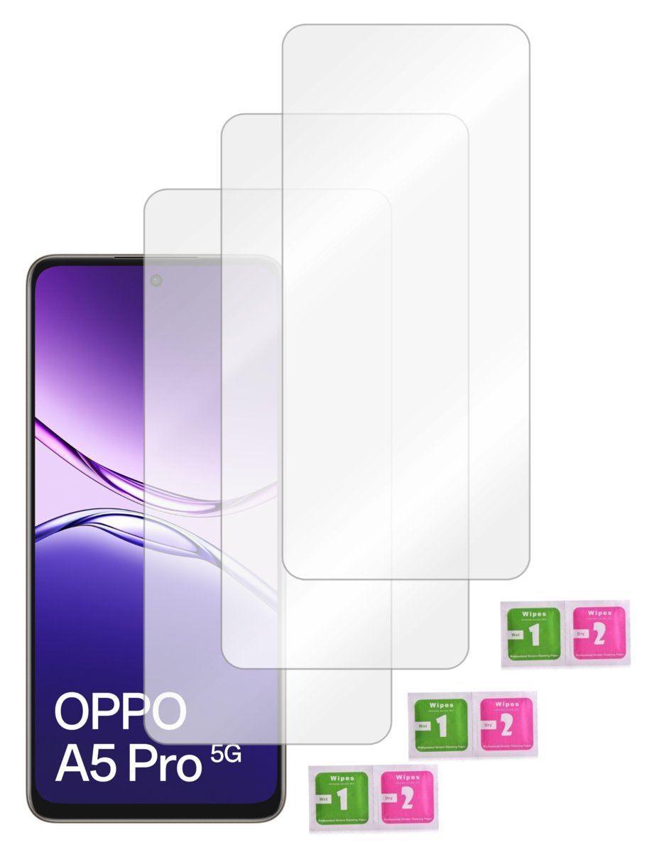 Szkło ochronne do OPPO A5 PRO 5G hartowane na ekran szybka 9H glass 3sztuki