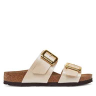 Klapki i japonki damskie - Klapki Birkenstock Sydney Cushion Buckle 1029492 Écru - miniaturka - grafika 1