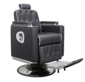 Fotele fryzjerskie - Fotel fryzjerski barberski hydrauliczny do salonu fryzjerskiego barber shop Don Barberking - miniaturka - grafika 1