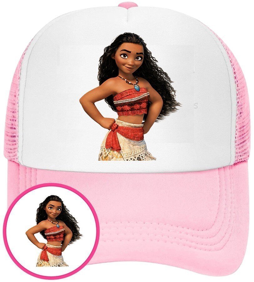 Czapka z Daszkiem Moana Różowa z Nadrukiem Lato Siatka Bejsbolówka