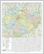 Mapy i plansze edukacyjne - EkoGraf, Województwo świętokrzyskie mapa ścienna na podkładzie w drewnianej ramie, 1:200 000 - miniaturka - grafika 1