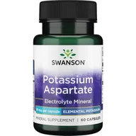 Witaminy i minerały - SWANSON Potassium Aspartate 99mg 60caps - miniaturka - grafika 1