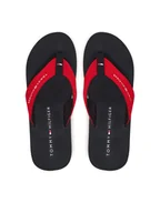 Klapki i japonki męskie - Tommy Hilfiger Japonki Nyc Beach Sandal FM0FM05437 Czerwony - miniaturka - grafika 1