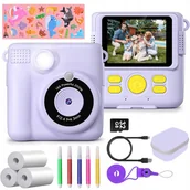 Aparaty natychmiastowe - MINI APARAT DRUKARKA DRUKUŚ TERMICZNA NATYCHMIASTOWY DLA DZIECI + 3 ROLKI - miniaturka - grafika 1