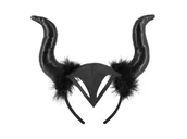 Halloween - Czarne rogi Diablicy - 1 szt. - miniaturka - grafika 1