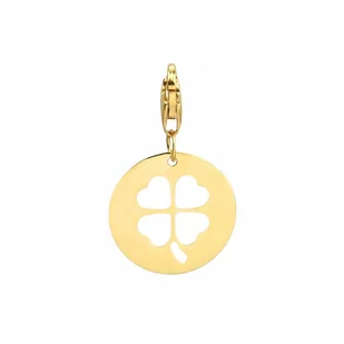 Zawieszka Złota Koniczynka Pr 585-Charms - Wisiorki - miniaturka - grafika 1