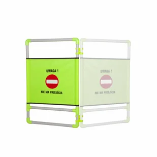 AT 210 - ostrzegawczy plastikowy lekki płotek do wygrodzeń, wymiary modułu 0,66 x 1,02m - PCV+PS. - Akcesoria BHP - miniaturka - grafika 1