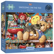 Puzzle - G3 Puzzle 1000 Drzemka na pluszowym misiu - miniaturka - grafika 1