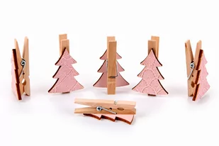 Klipsy, Sweet Winter, choinki, 6 szt. - Ozdoby bożonarodzeniowe - miniaturka - grafika 1