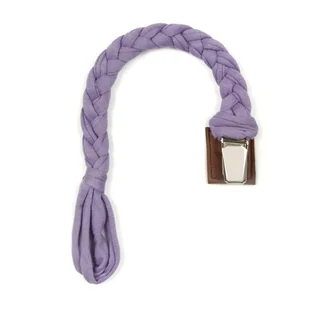 HI LITTLE ONE Warkoczykowa zawieszka do smoczka Pacifier Holder Lavender Dark - Akcesoria do smoczków - miniaturka - grafika 1