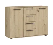 Komody - Komoda FLEX KM-2 dąb artisan z szufladami - miniaturka - grafika 1