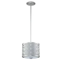 Lampy sufitowe - Ziggy lampa wisząca srebrna ZIGGY-1P-S-LS Elstead Lighting - miniaturka - grafika 1