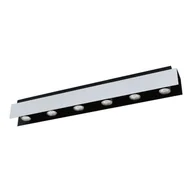 Oprawy, klosze i abażury - Oprawa sufitowa VISERBA LED 6xGU10 5W 3000K - aluminium/czarny - miniaturka - grafika 1
