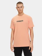 Koszulki męskie - Napapijri T-Shirt NP0A4H8S Różowy Regular Fit - miniaturka - grafika 1