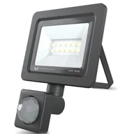 Lampy ogrodowe - Forever Light Naświetlacz LED PROXIM 10W biały zimny z czujnikiem ruchu RTV003609 - miniaturka - grafika 1