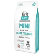 Sucha karma dla psów - Brit Care Mini Light&Sterilised Rabbit&Salmon 2 kg - miniaturka - grafika 1
