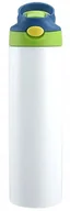 Shakery i bidony sportowe - BUTELKA NA NAPOJE600ml BIDON Z USTNIKIEM SŁOMKĄ NA SIŁOWNIĘ SZKOŁA Bez BPA - miniaturka - grafika 1