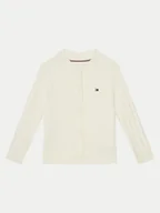 Swetry dla chłopców - Tommy Hilfiger Kardigan KG0KG08282 S Beżowy Regular Fit - miniaturka - grafika 1