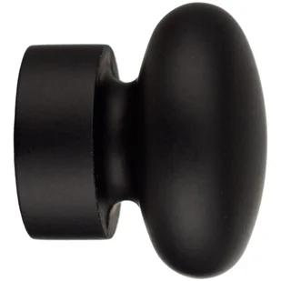 Końcówka do karnisza Flat Ball czarny mat 19 mm Inspire - Karnisze - miniaturka - grafika 1
