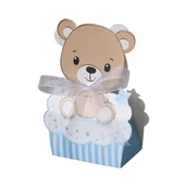 Inne - 12 Sztuk, Różowy Niebieski Miś Baby Party Urodziny Cukierki Prezentowe Pudełko Papierowe, Artykuły Dla Małych Firm, Pudełko Do Pakowania, Pudełko - miniaturka - grafika 1