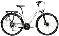 Rowery - Rower 28 KROSS Trans 8.0 Perłowy-czarny połysk Shimano Alivio Damski Hydr - miniaturka - grafika 1