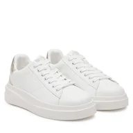 Sneakersy damskie - Sneakersy Guess FLJBINLEM12 Biały - miniaturka - grafika 1
