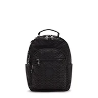 Torebki damskie - Kipling Damski mały plecak Seul, trwały, wyściełane paski na ramię z rękawem na tablet, torba, Podpis Emb, 10''L x 13.75''H x 6.25''D, Damski plecak na mały tablet Seul, trwały, wyściełane paski na - miniaturka - grafika 1