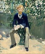 Plakaty - Galeria Plakatu, George Moore In The Artist&Rsquo;S Garden, Edouard Manet, 61x91,5 cm - miniaturka - grafika 1