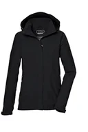 Kurtki damskie - killtec KOS 51 WMN JCKT damska kurtka funkcyjna/kurtka outdoorowa wodoszczelna z odpinanym kapturem KOS 51 WMN JCKT, czarna, 44, 42805-000 - miniaturka - grafika 1
