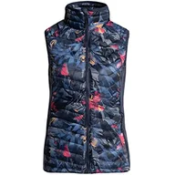 Kamizelki damskie - Columbia Damska kamizelka izolacyjna Powder Pass, Nocturnal Floriculture Print, XL - miniaturka - grafika 1