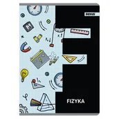Zeszyty szkolne - Zeszyt tematyczny, fizyka w formacie A5, 60 kartek w kratkę, metalizowany - miniaturka - grafika 1