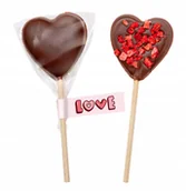 Gumy do żucia, lizaki, dropsy - Czekoladowy Lizak-Prezent na Walentynki, Dzień Matki, Kobiet, Dzieci wz 1 - miniaturka - grafika 1