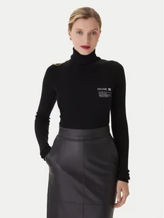 Elisabetta Franchi Golf MK-43B-57E2-V320 Czarny Regular Fit - Swetry damskie - miniaturka - grafika 1