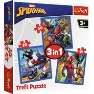 Puzzle - Trefl Puzzle 34841 Pajęcza siła 3w1 ŁÓDŹ 34841 - miniaturka - grafika 1