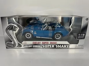 Shelby Collectibles Shelby Cobra 427 Super Snake Blue 1:18 42707 - Samochody i pojazdy dla dzieci - miniaturka - grafika 1