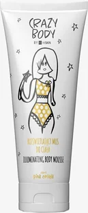 HISKIN Crazy Body Mus rozświetlający do ciała - PINA COLADA 250 ml - Balsamy i kremy do ciała - miniaturka - grafika 1