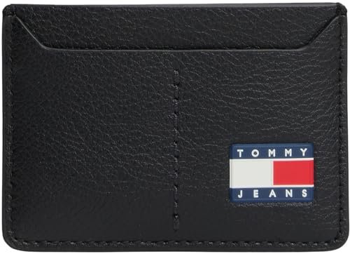 TOMMY JEANS Męski uchwyt TJM Heritage CC AM0AM13700 Inne portfele, czarny (czarny), jeden rozmiar, czarny (czarny), One Size