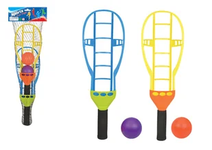 ZRĘCZNOŚCIOWA GRA ŁAPACZ PIŁEK 2 ŁAPACZE 2 PIŁKI - Zabawki i gry sportowe - miniaturka - grafika 1