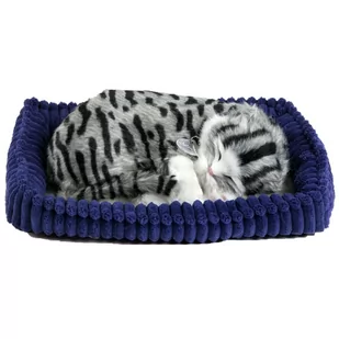 Perfect Petzzz Perfect petzzz kot Baby kotek kot Kitty atmend zwierząt domowych Gray kot pręgowany 92561 XP92-14 - Maskotki i pluszaki - miniaturka - grafika 1